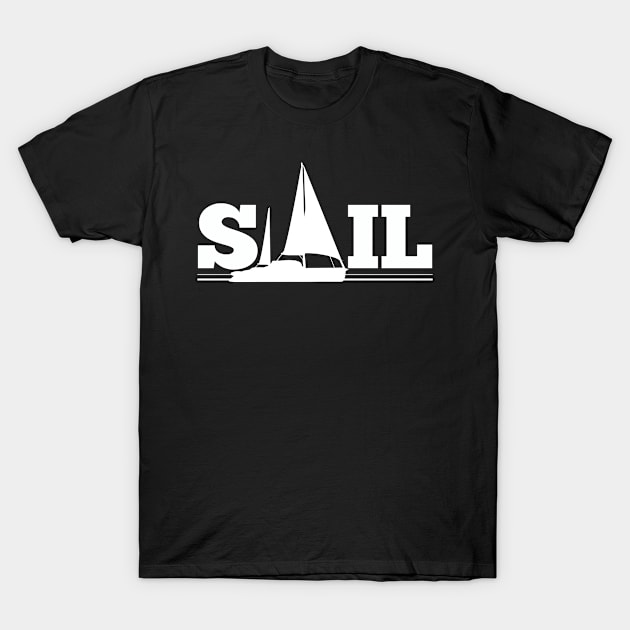 Sailboat Sail Sailing Boating T-Shirt by KAWAIITEE